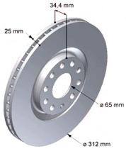 BKN DF636K1 - KIT Discos-Pastillas