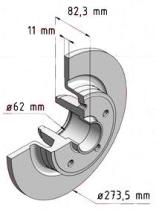 BKN DF832AK2 - KIT Discos-Pastillas