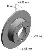 BKN DF965K1 - KIT Discos-Pastillas