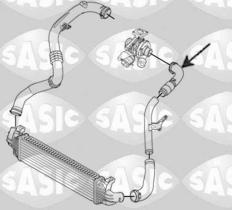 Sasic 3336214 - TUBO FLEXIBLE DE AIRE DE SOBREALIMENTACION