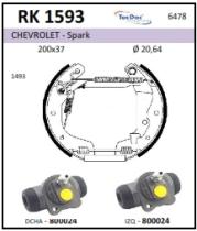 BKN RK1593 - Kit de freno premontado