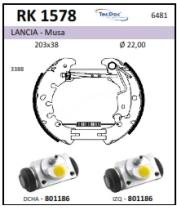 BKN RK1578 - Kit de freno premontado