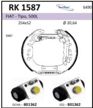 BKN RK1587 - Kit de freno premontado