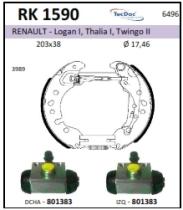 BKN RK1590 - Kit de freno premontado