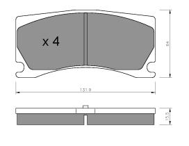 BKN 906425 - Pastillas de Freno