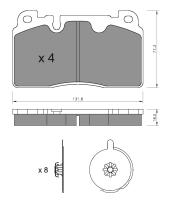 BKN 906450 - Pastillas de Freno