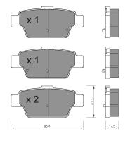 BKN 906476 - Pastillas de Freno