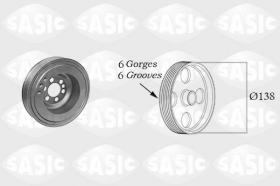 Sasic 2156083 - POLEA DAMPER