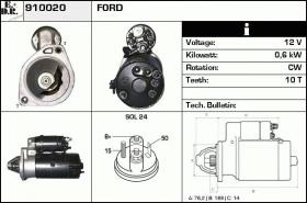 BKN 910020 - Motor de arranque