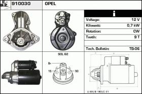 BKN 910030 - Motor de arranque