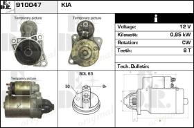 BKN 910047 - Motor de arranque