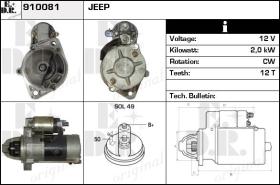 BKN 910081 - Motor de arranque