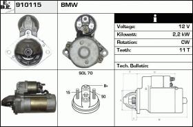 BKN 910115 - Motor de arranque