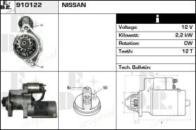 BKN 910122 - Motor de arranque