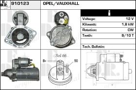 BKN 910123 - Motor de arranque