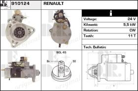 BKN 910124 - ARRANQUE RENAULT