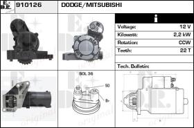 BKN 910126 - Motor de arranque