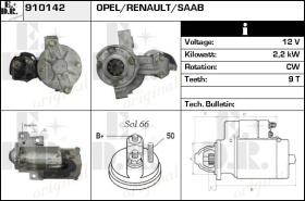 BKN 910142 - Motor de arranque