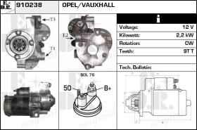 BKN 910238 - Motor de arranque