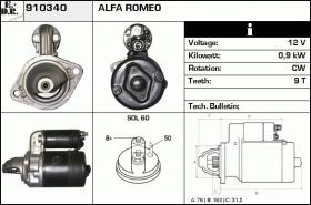 BKN 910340 - Motor de arranque