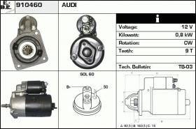 BKN 910460 - Motor de arranque