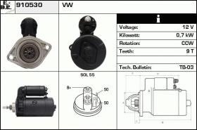 BKN 910530 - ARRANQUE VW