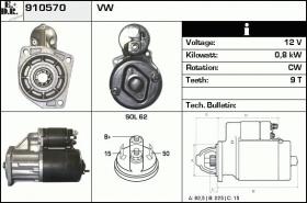 BKN 910570 - Motor de arranque