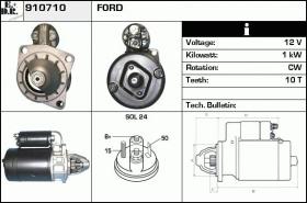 BKN 910710 - Motor de arranque