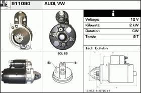 BKN 911090 - Motor de arranque