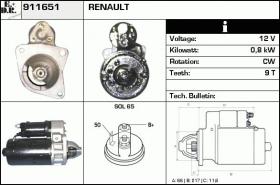 BKN 911651 - Motor de arranque