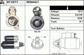 BKN 911671 - ARRANQUE RENAULT