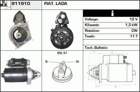 BKN 911910 - Motor de arranque