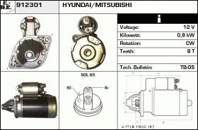 BKN 912301 - Motor de arranque