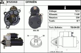 BKN 912343 - Motor de arranque