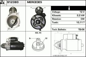 BKN 912380 - Motor de arranque