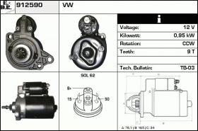 BKN 912590 - Motor de arranque