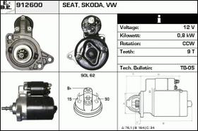 BKN 912600 - ARRANQUE VW,SEAT,SKODA