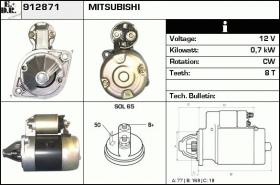 BKN 912871 - Motor de arranque