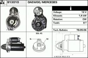 BKN 913010 - Motor de arranque