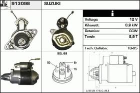 BKN 913098 - ARRANQUE SUZUKI