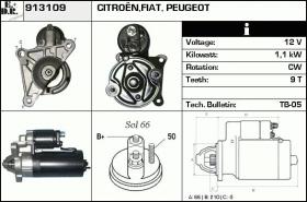 BKN 913109 - Motor de arranque