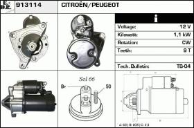 BKN 913114 - ARRANQUE CITROEN,PEUGEOT