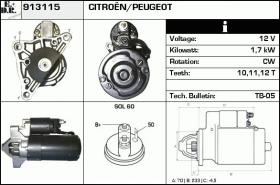 BKN 913115 - Motor de arranque