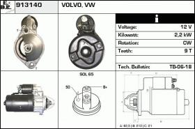 BKN 913140 - Motor de arranque