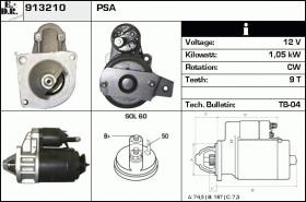 BKN 913210 - Motor de arranque