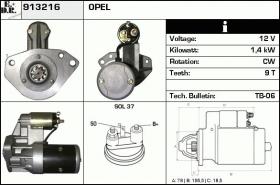 BKN 913216 - ARRANQUE OPEL,VAUXHALL