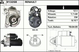 BKN 913268 - Motor de arranque