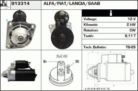 BKN 913314 - Motor de arranque