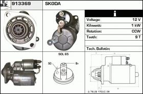 BKN 913369 - ARRANQUE SKODA