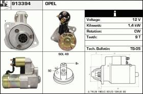 BKN 913394 - ARRANQUE OPEL,VAUXHALL